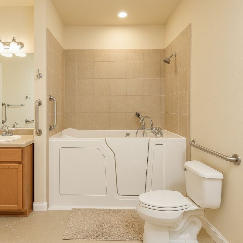 Walk-In Tub Installation For Aging-In-Place Bathroom Designs